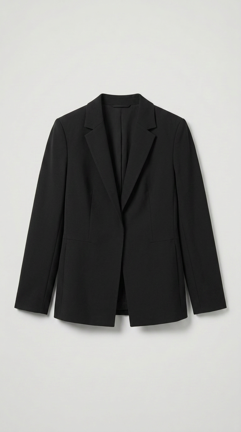 Solid Formal Jacket - Black