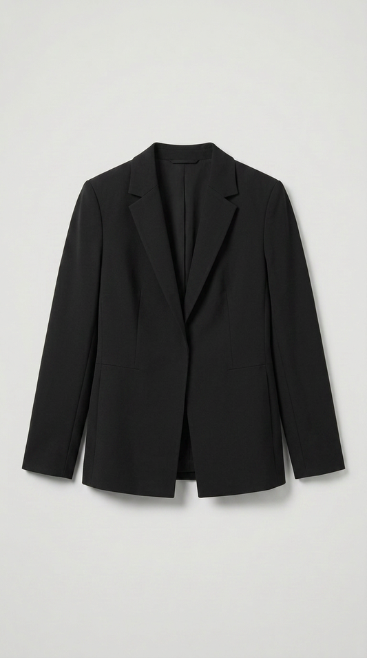 Solid Formal Jacket - Black