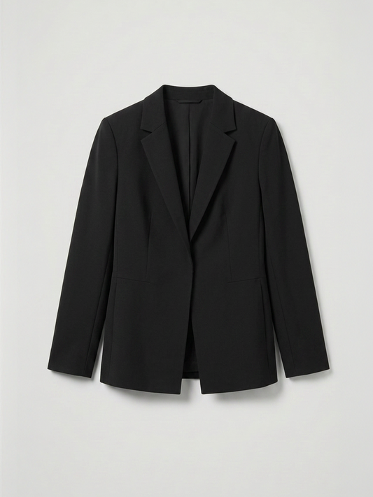 Solid Formal Jacket - Black