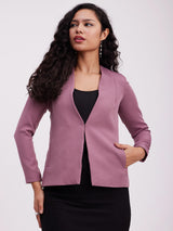 Open Front Blazer - Mauve