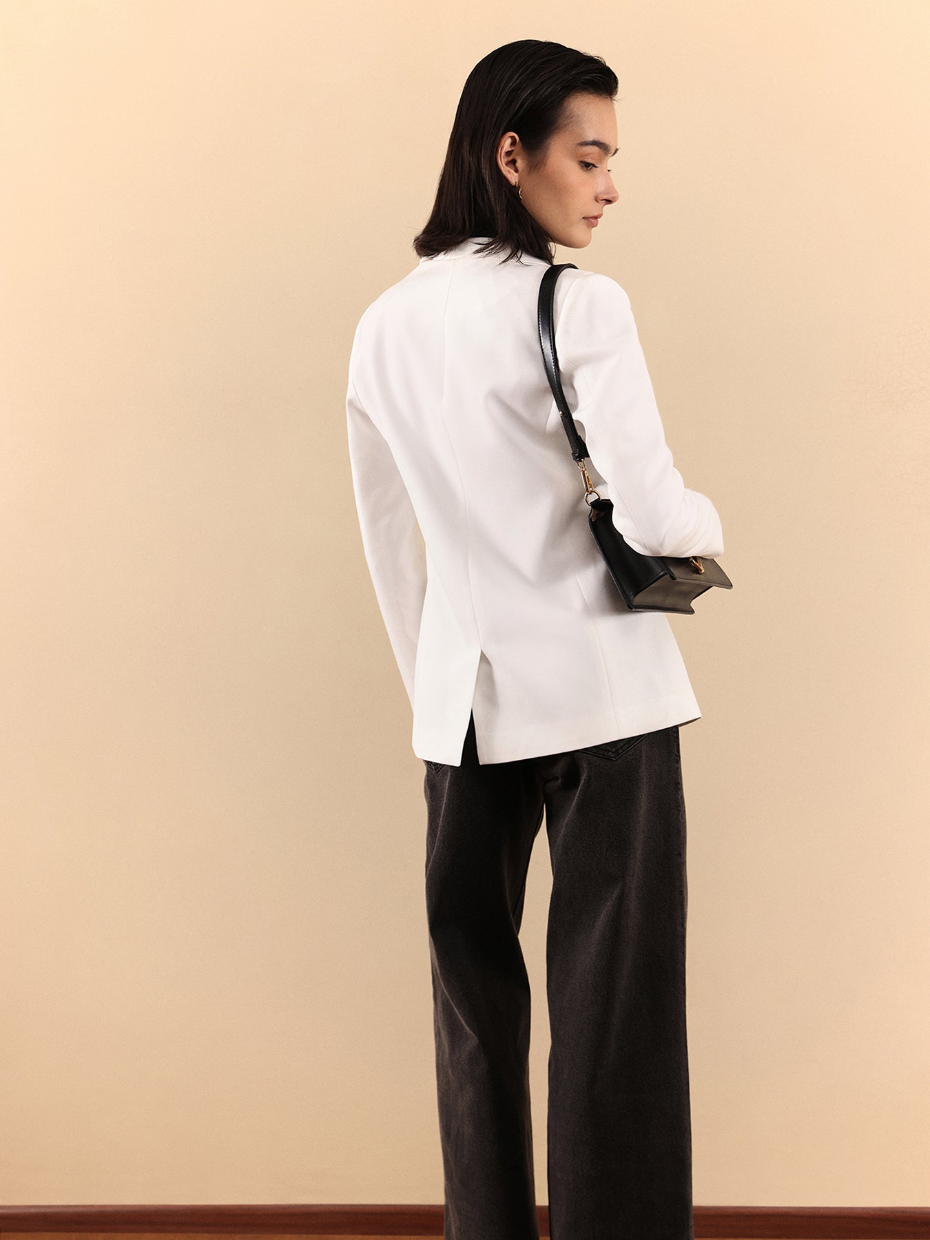 Single Breasted Blazer - Off White