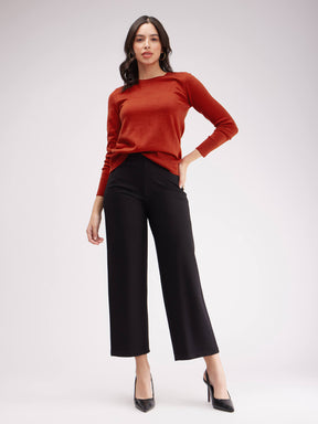 Essential Round Neck Knit - Red