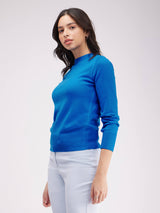 LivSoft Round Neck Sweater - Royal Blue