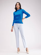 LivSoft Round Neck Sweater - Royal Blue