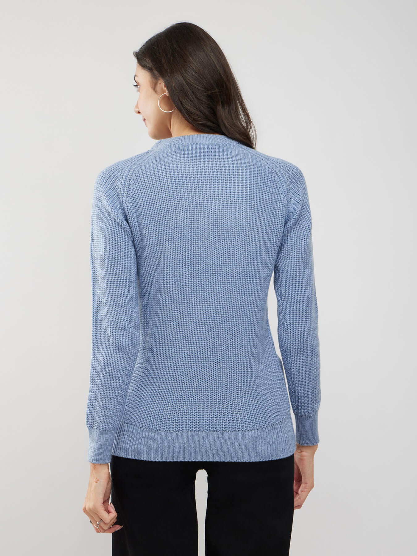 LivSoft Rib Knit Sweater - Blue