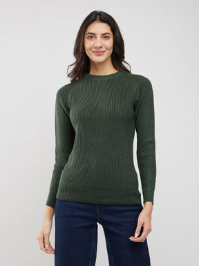 LivSoft Rib Knit Sweater - Olive