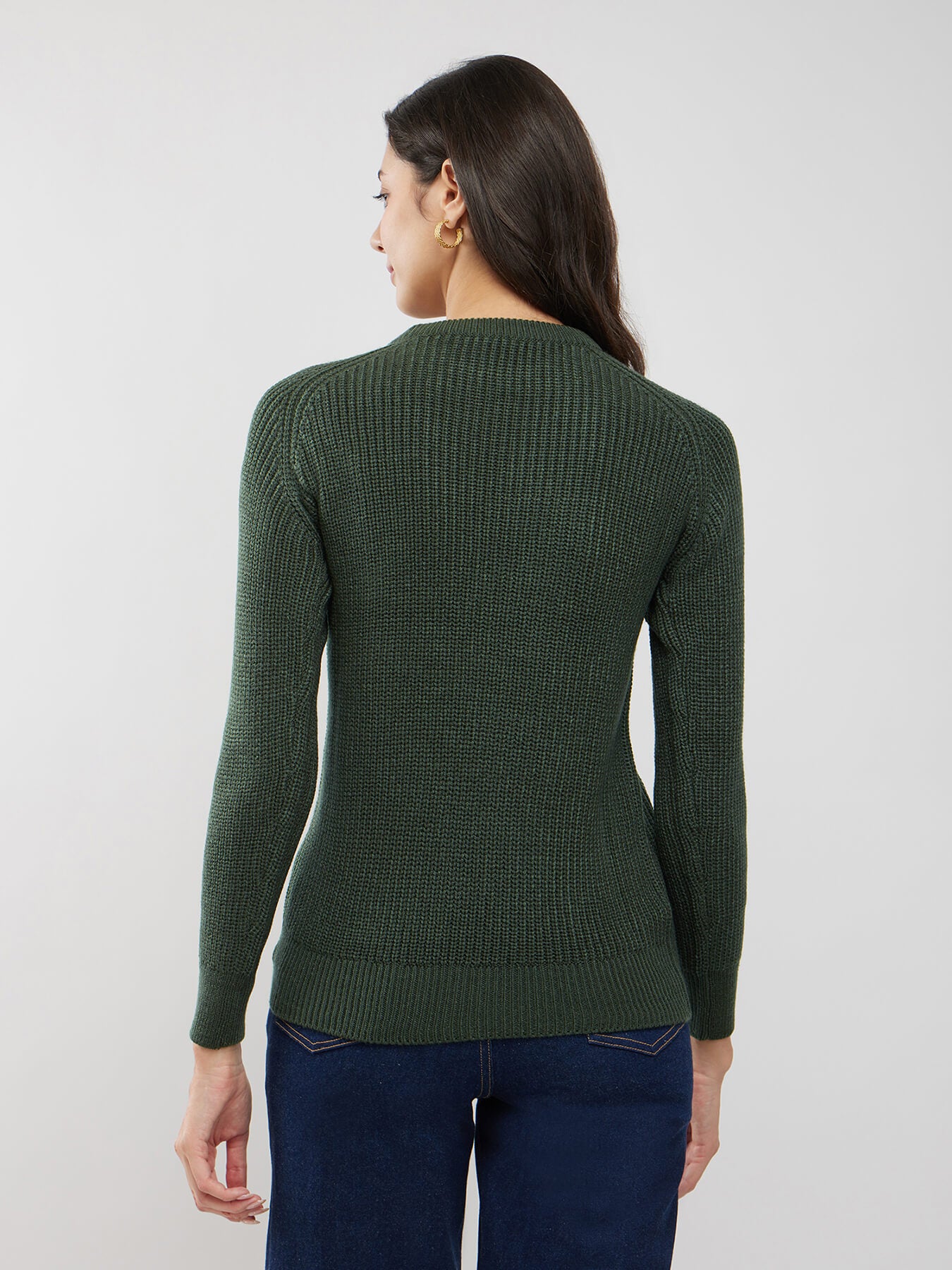 LivSoft Rib Knit Sweater - Olive