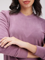 Fleece Roundneck Sweatshirt - Lilac