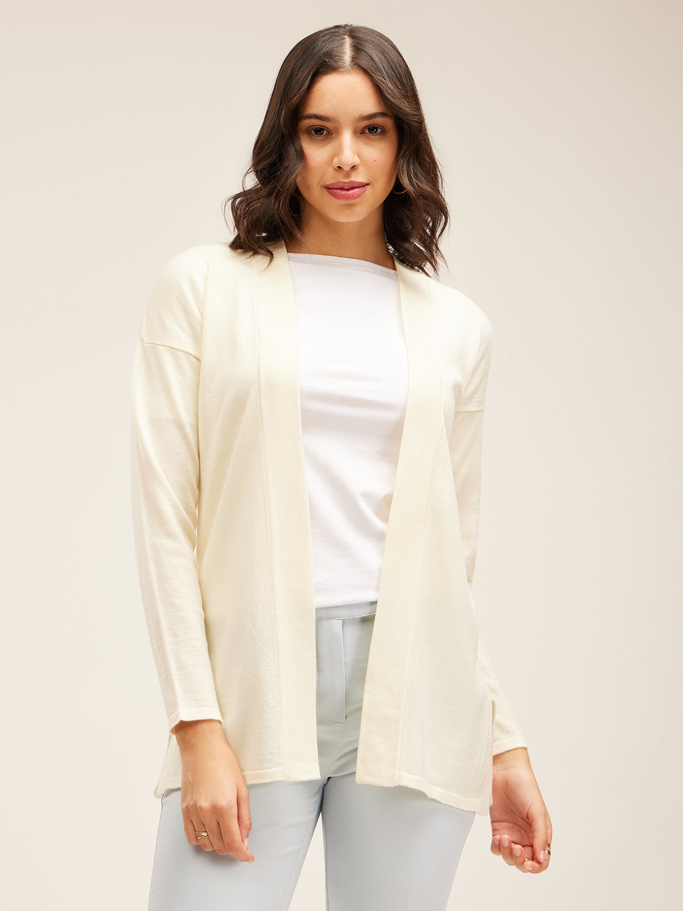 LivSoft Knitted Shrug - Off-White