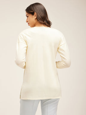 LivSoft Knitted Shrug - Off-White