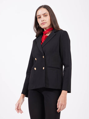 LivIn Double Breasted Blazer - Black