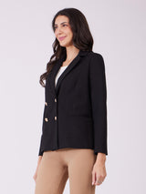 LivIn Double Breasted Blazer - Black