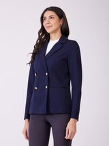 LivIn Double Breasted Blazer - Navy Blue