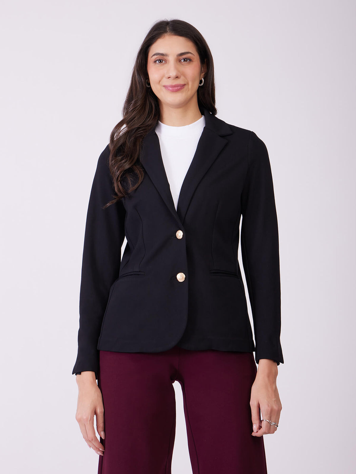 LivIn Single Breasted Blazer - Black