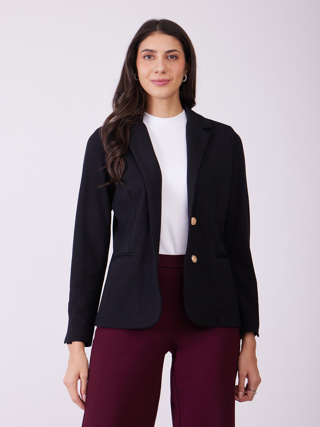 LivIn Single Breasted Blazer - Black