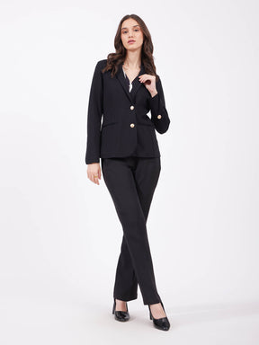 LivIn Single Breasted Blazer - Black