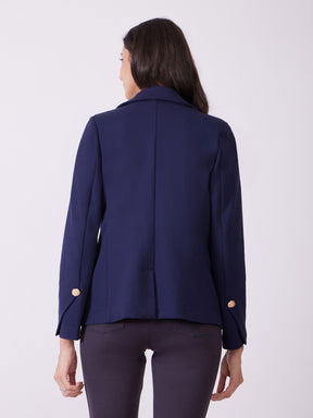 LivIn Single Breasted Blazer - Navy Blue