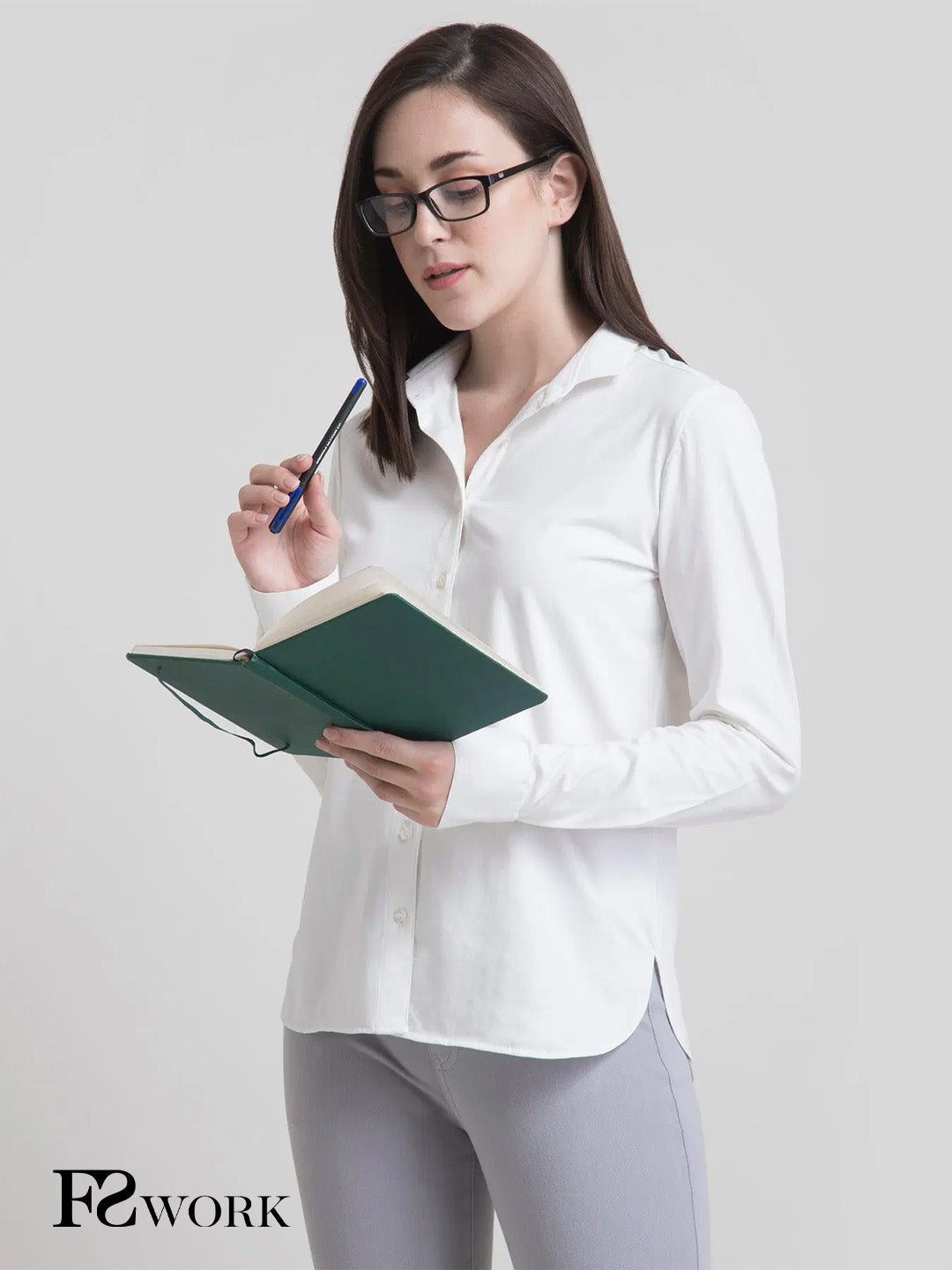 Cotton Knitted Shirt -White