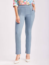 LivIn Straight Fit Cropped Pants - Grey