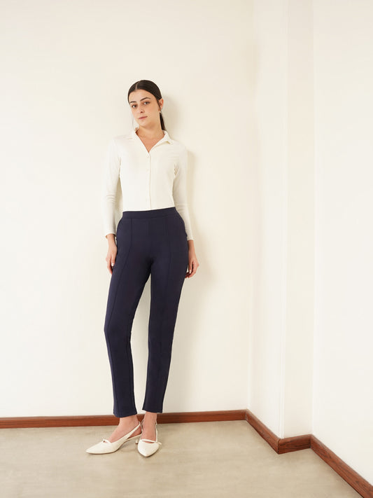 LivIn Straight Pants - Navy