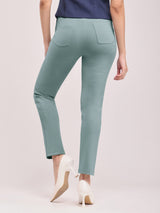 LivIn Straight Fit Cropped Pants - Sap Green