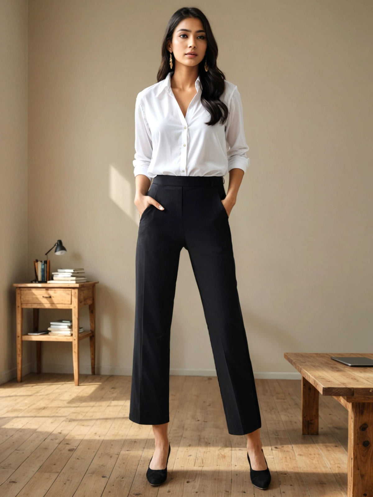 LivIn Wide Leg Pants - Black