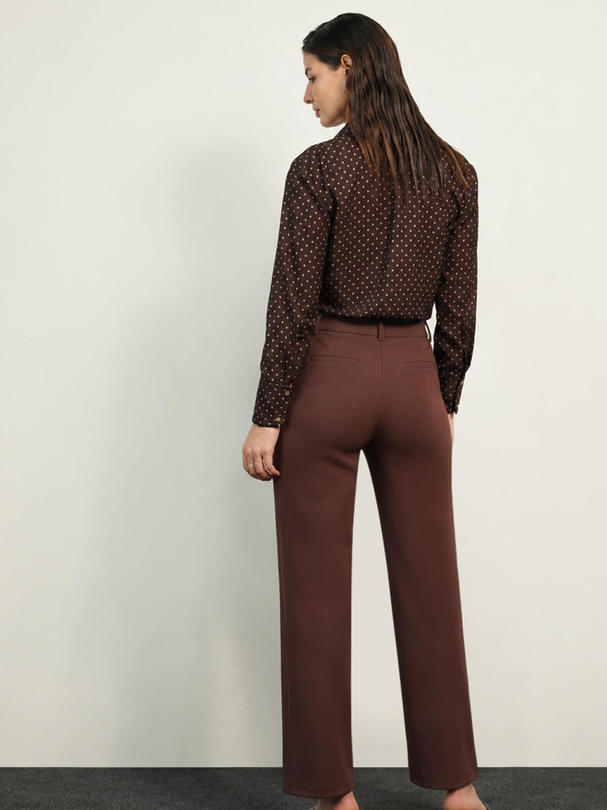 Livin Wide Leg Pants - Brown