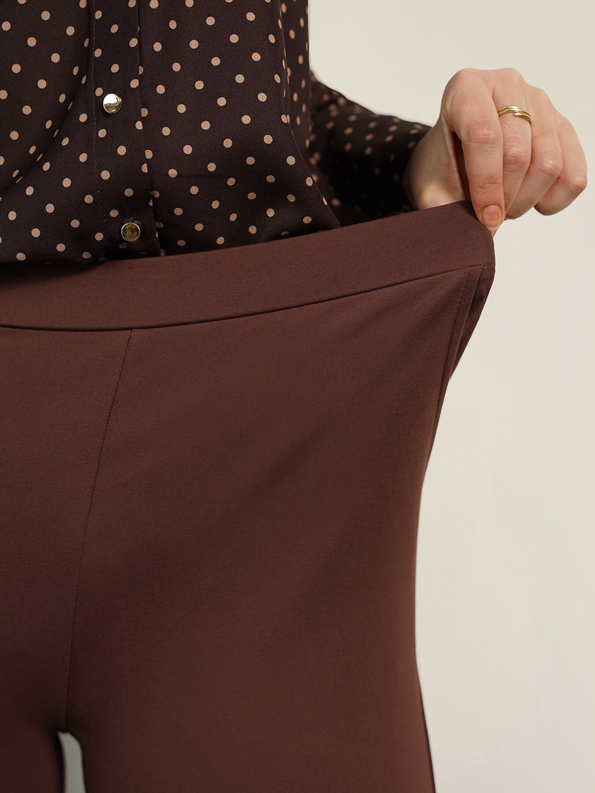 Livin Wide Leg Pants - Brown
