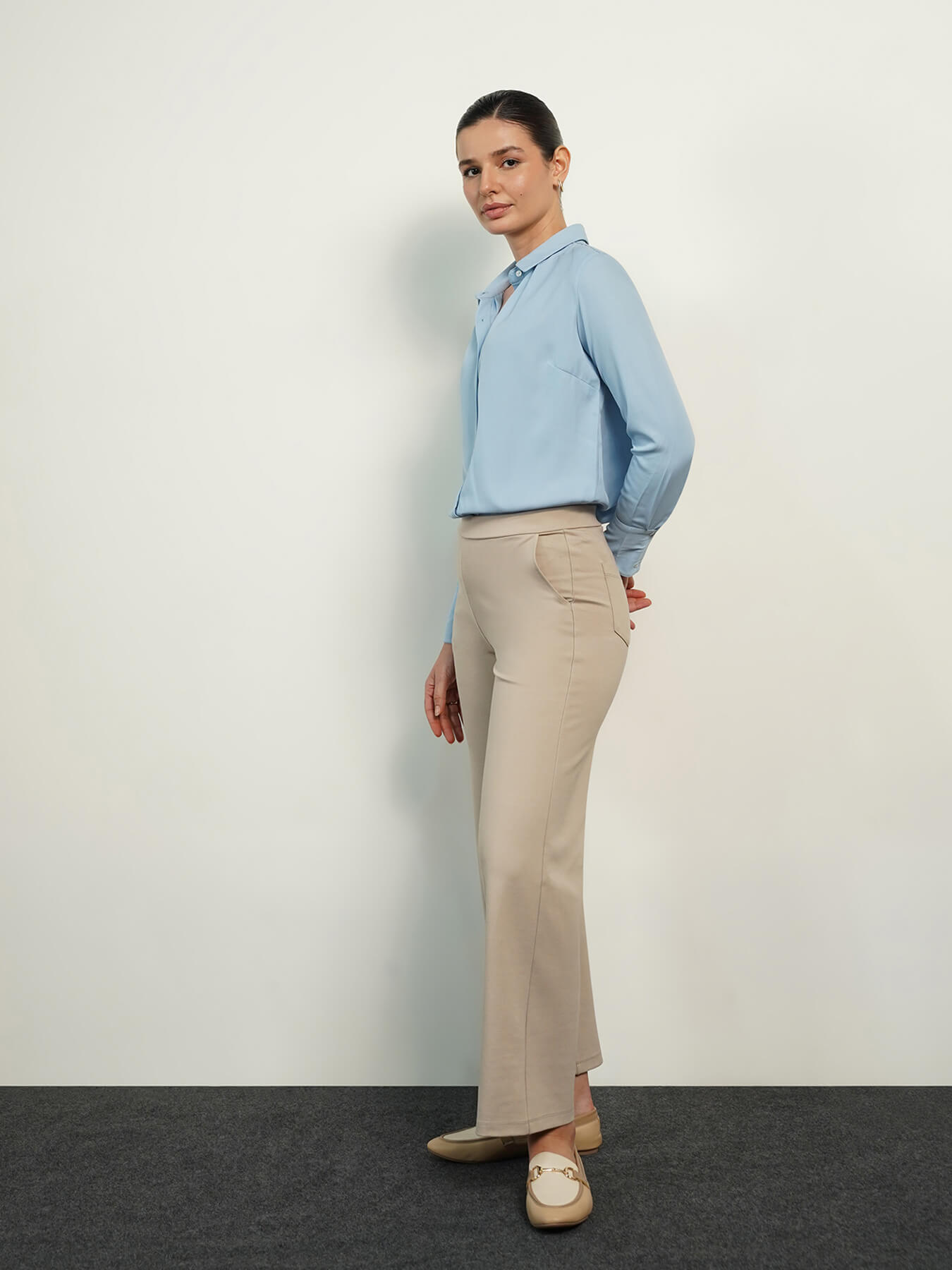 Livin Wide Leg Pants - Ecru