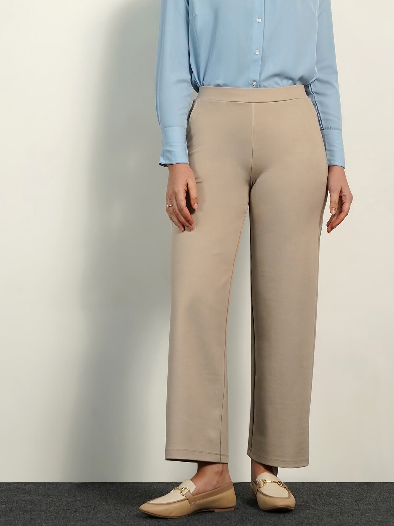 Livin Wide Leg Pants - Ecru