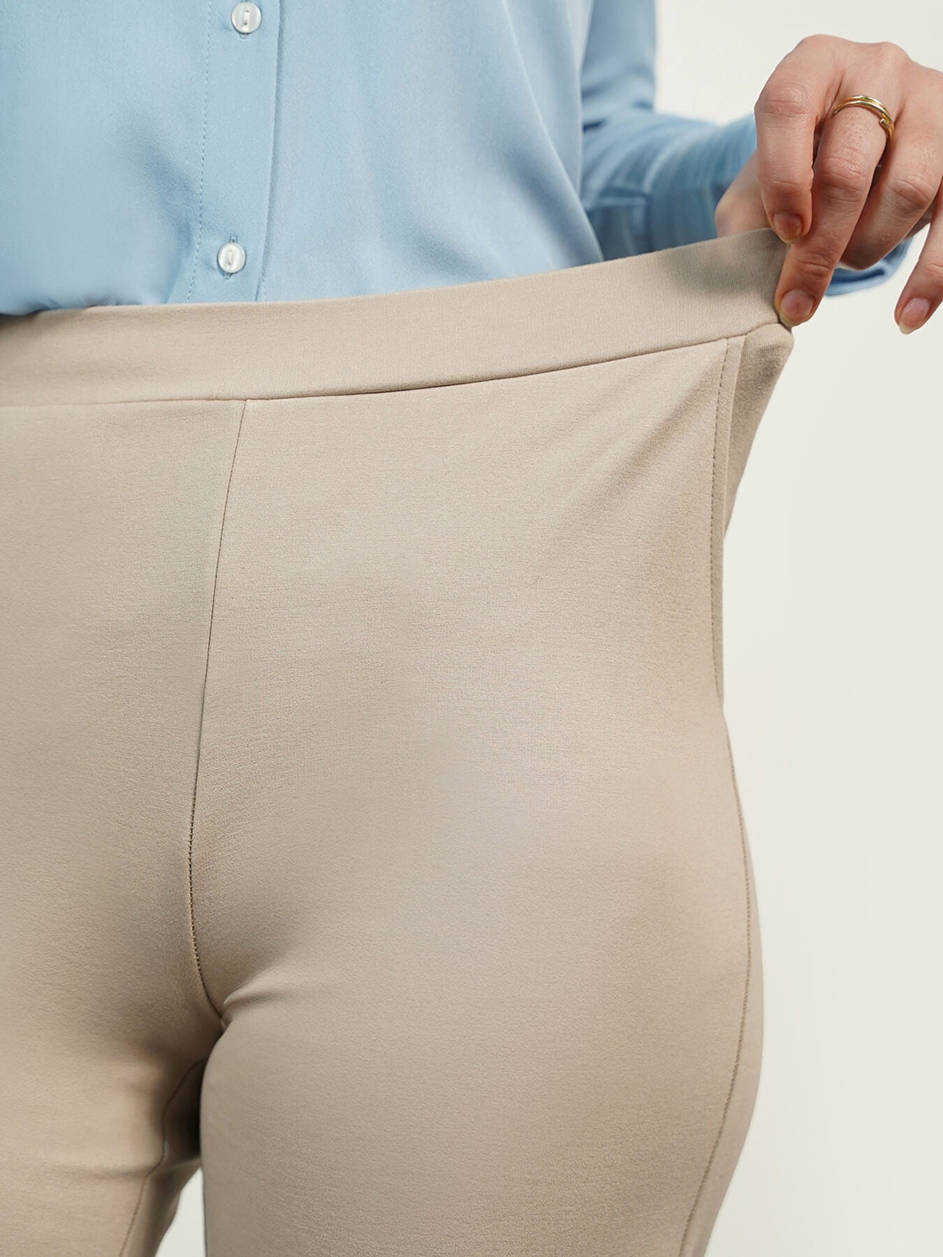 Livin Wide Leg Pants - Ecru