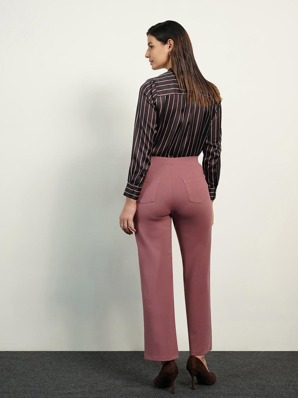 Livin Wide Leg Pants - Mauve