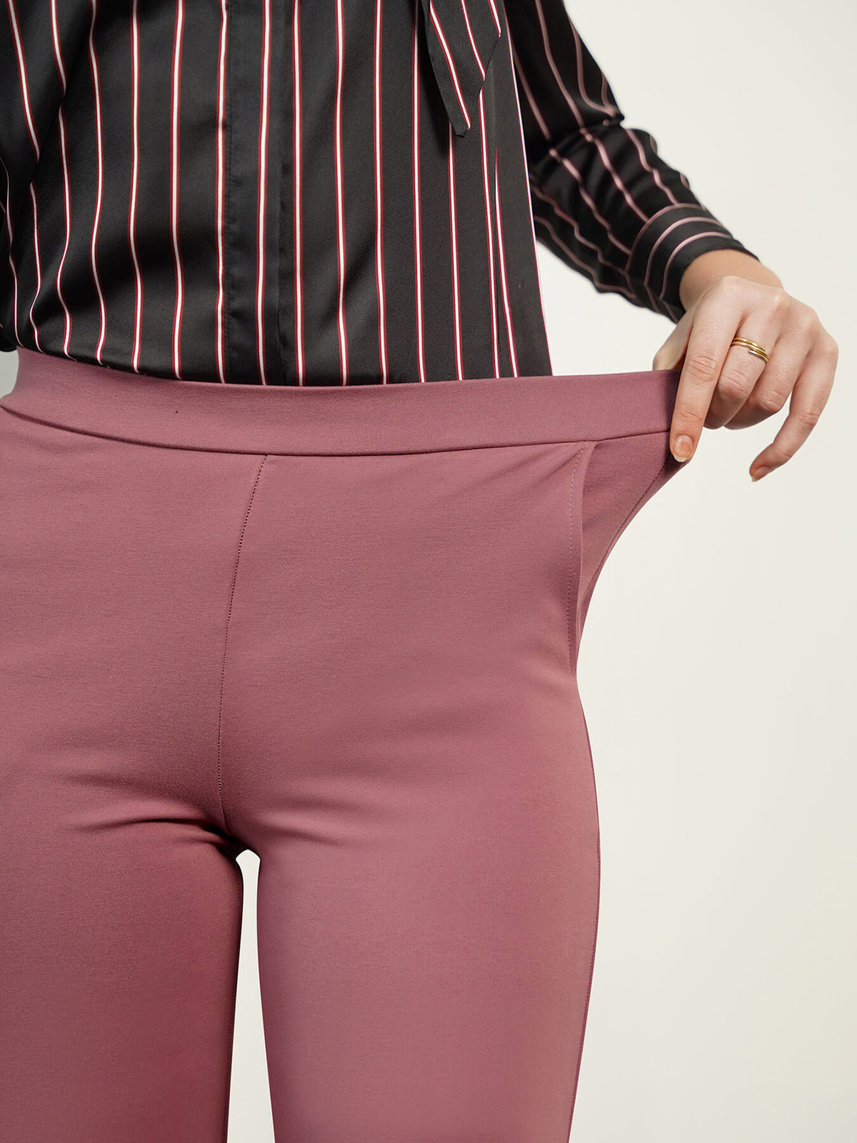 Livin Wide Leg Pants - Mauve