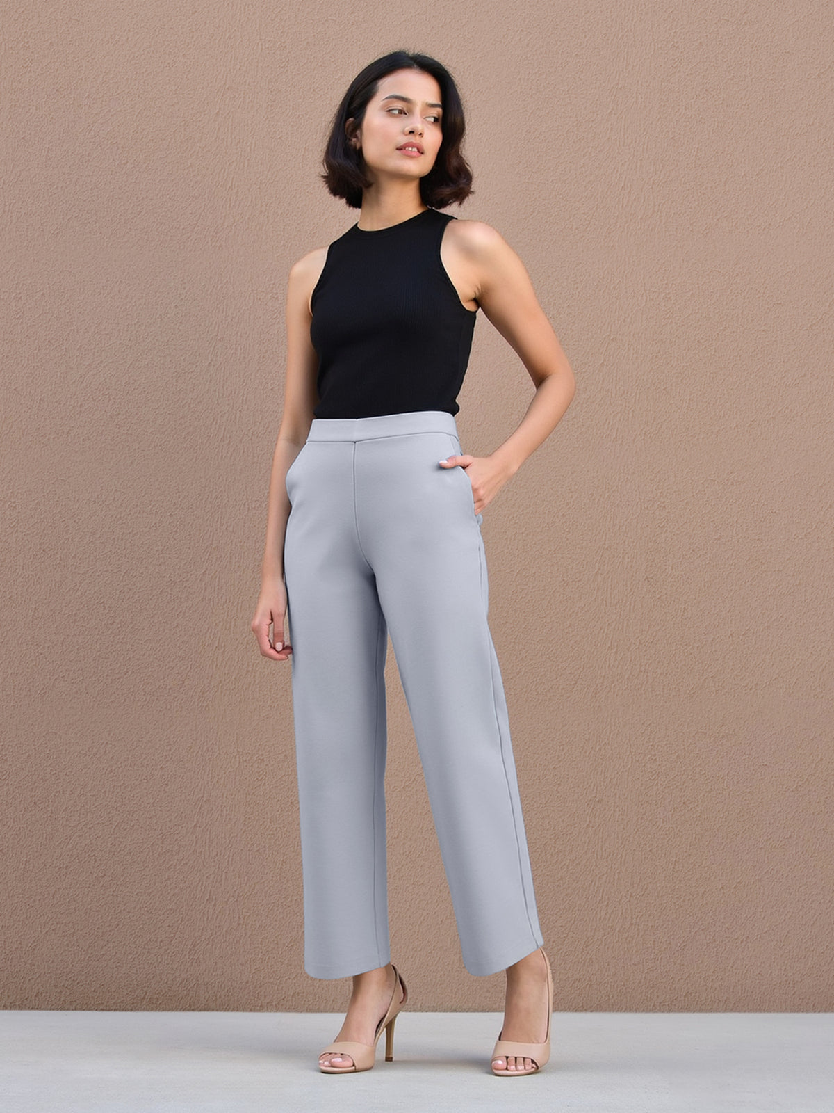 LivIn Wide Leg Pants - Grey