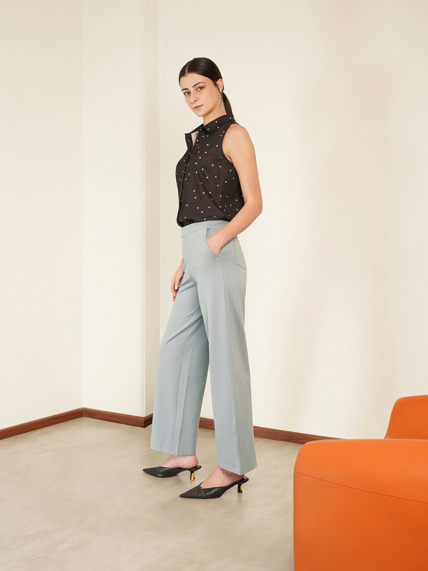 LivIn Wide Leg Pants - Grey