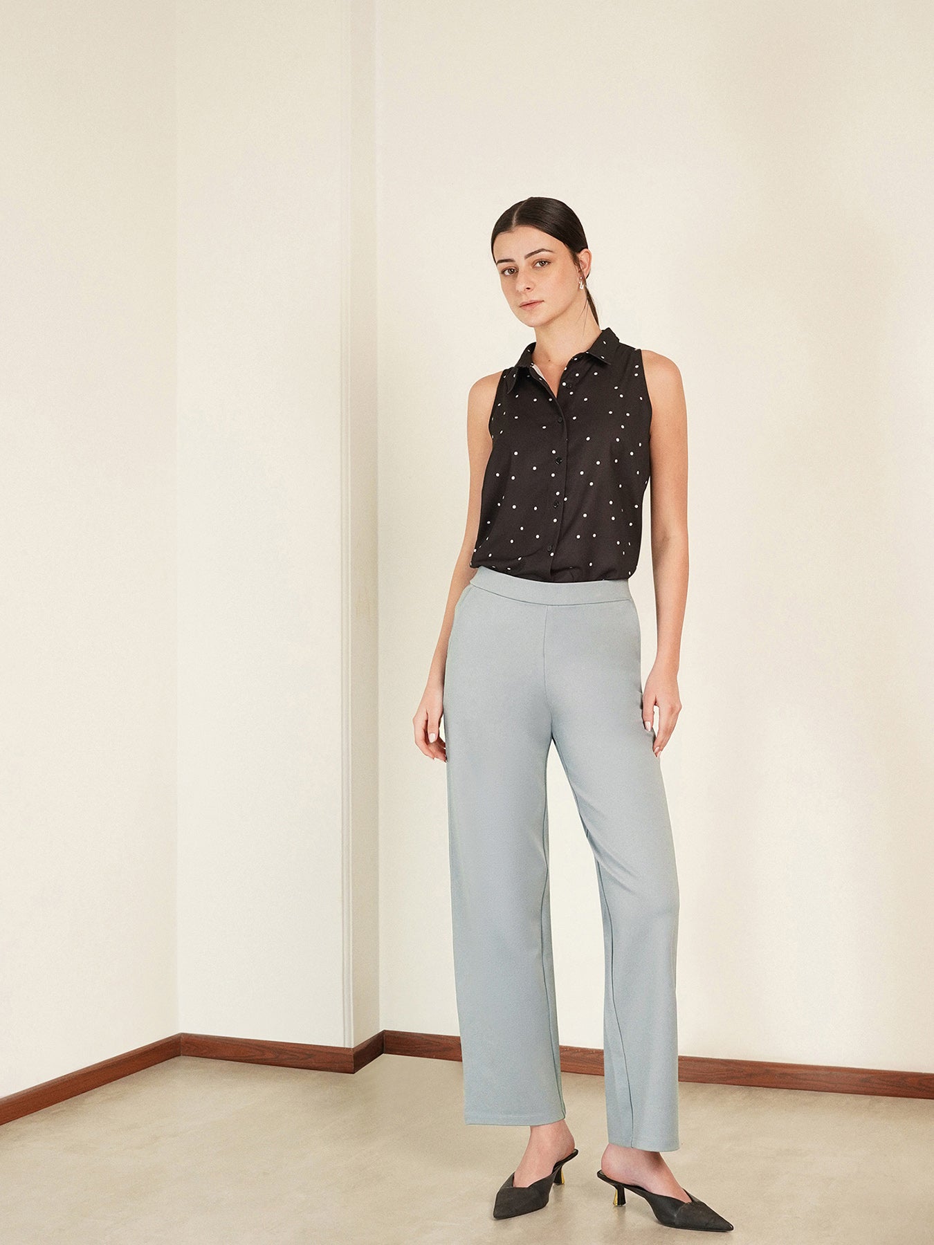 LivIn Wide Leg Pants - Grey