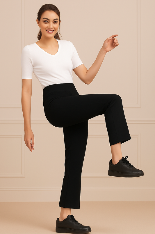 LivIn Air Bootcut Pants - Black