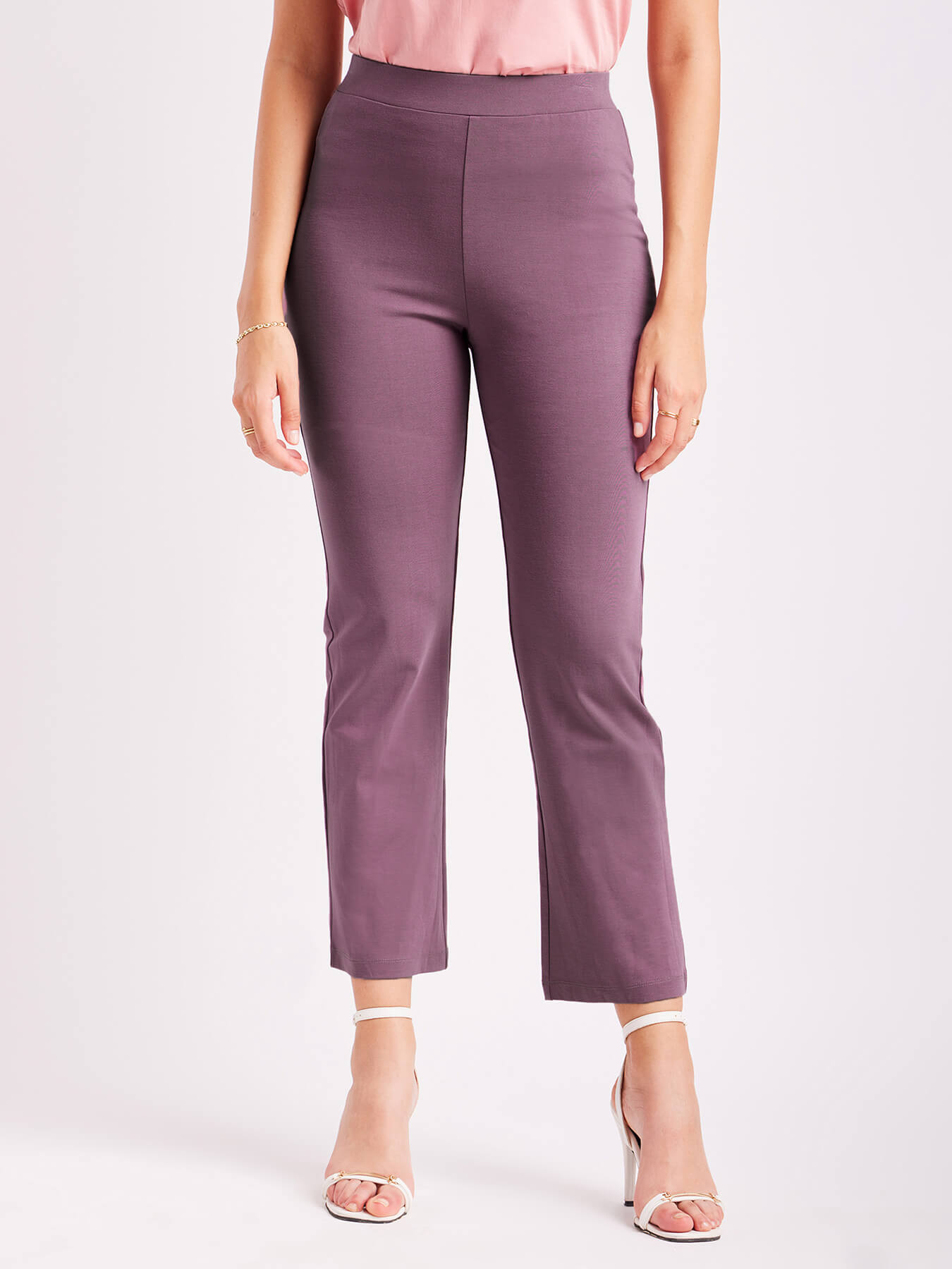 LivIn Air Bootcut Pants - Mauve