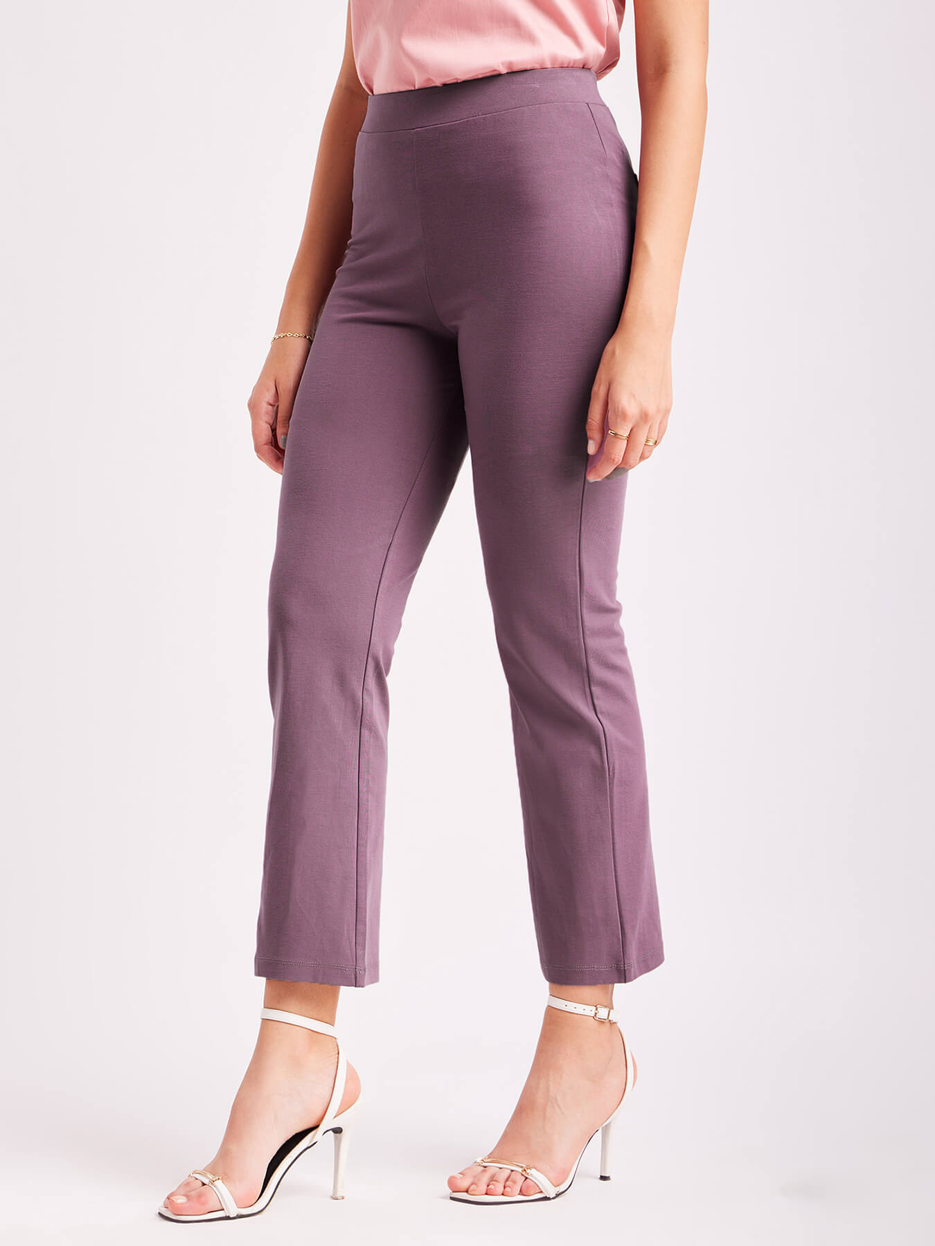 LivIn Air Bootcut Pants - Mauve