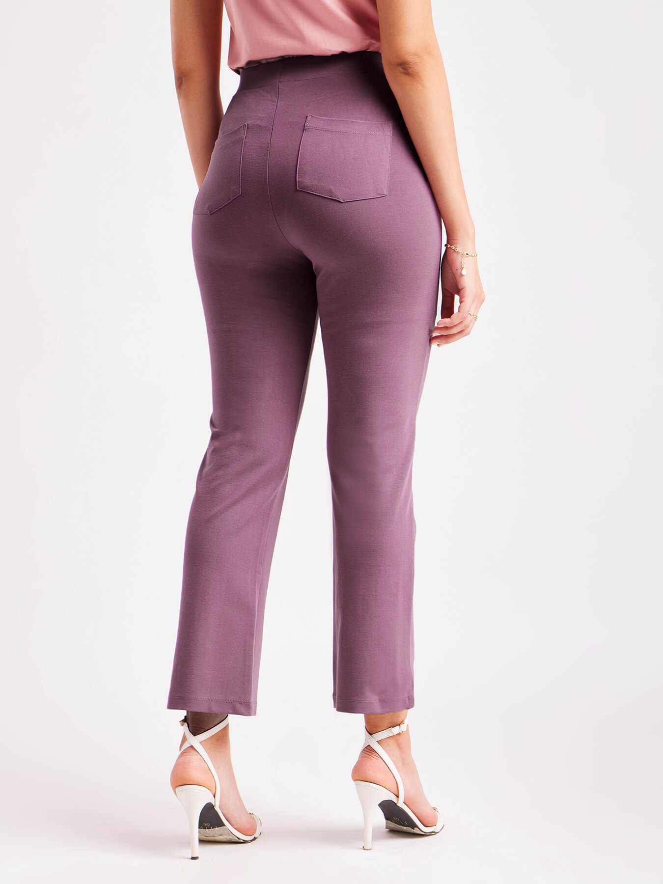 LivIn Air Bootcut Pants - Mauve