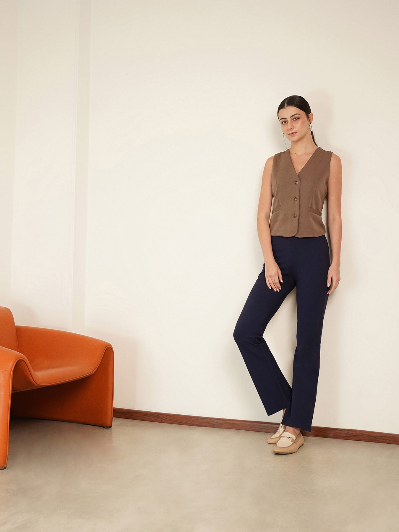 LivIn Air Bootcut Pants - Navy