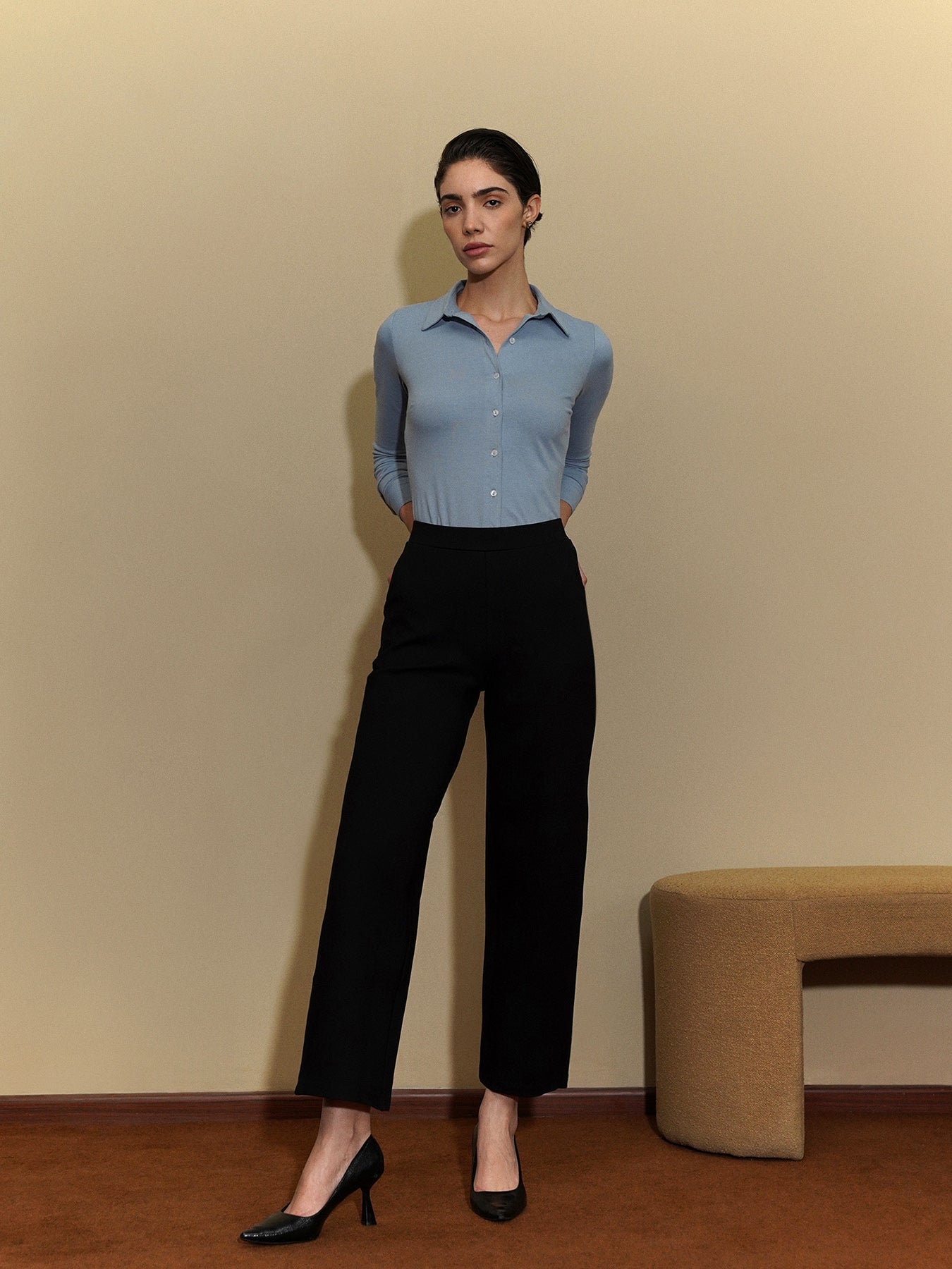 LivIn Air Wide Leg Pants - Black