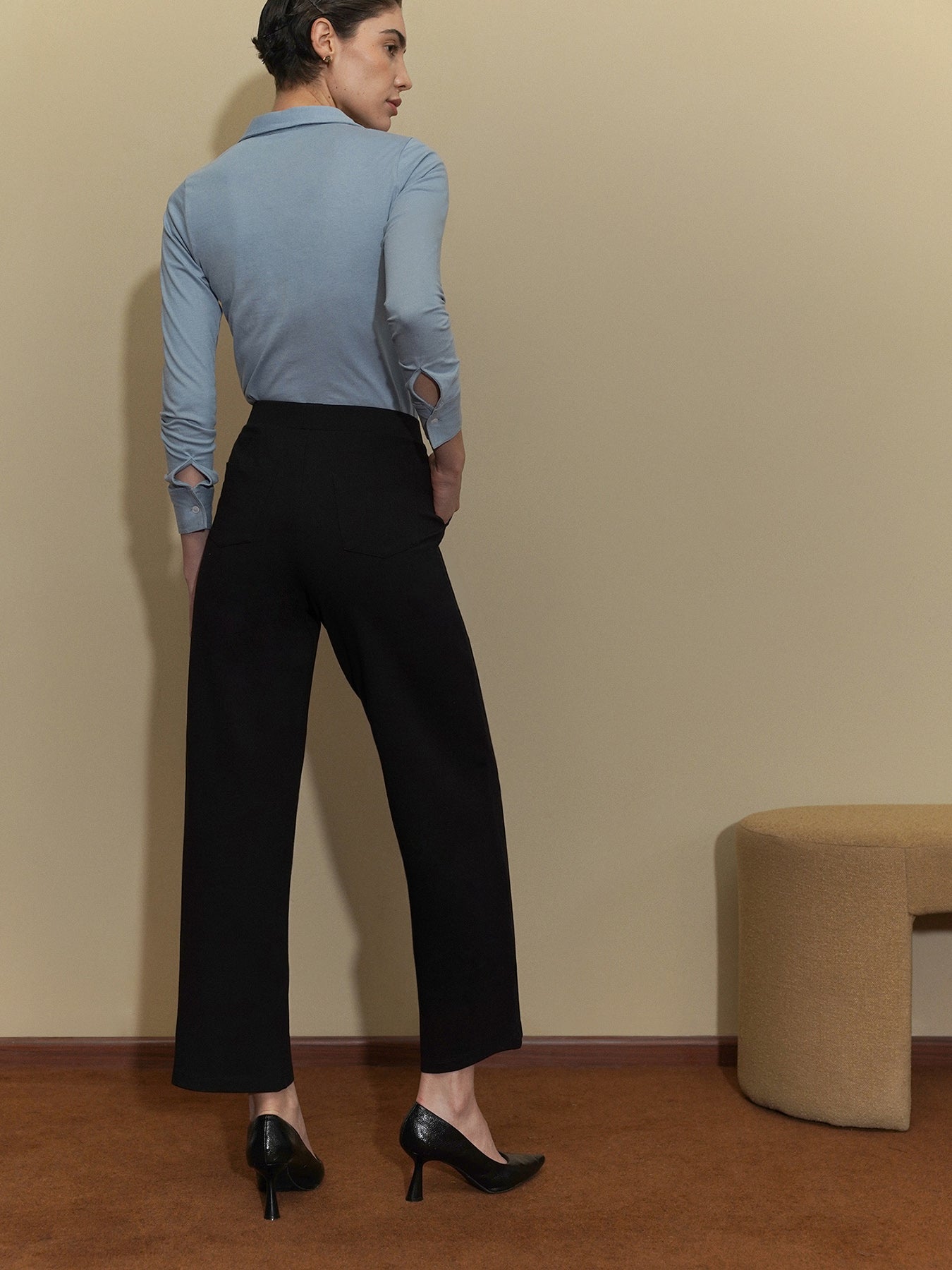 LivIn Air Wide Leg Pants - Black