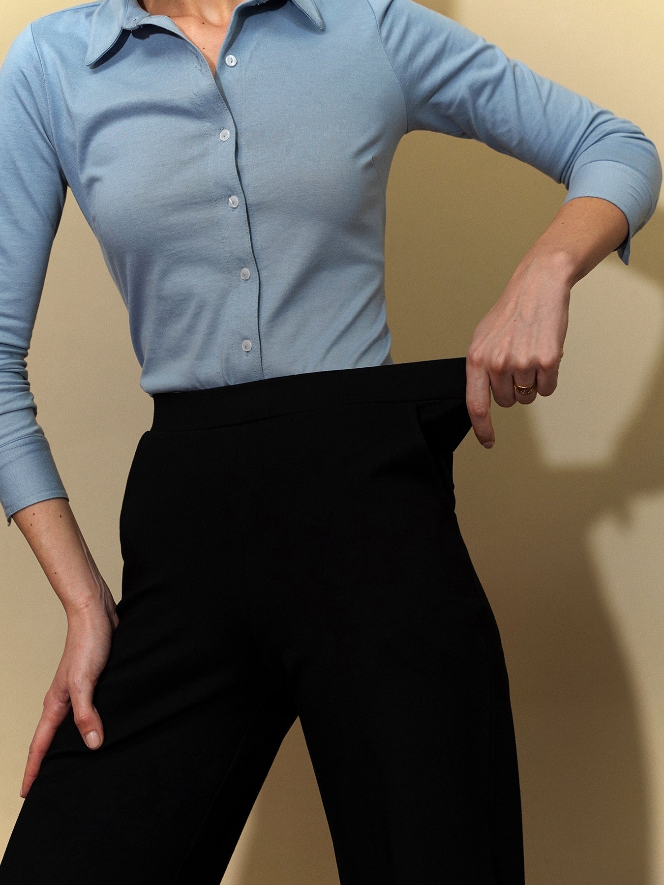 LivIn Air Wide Leg Pants - Black