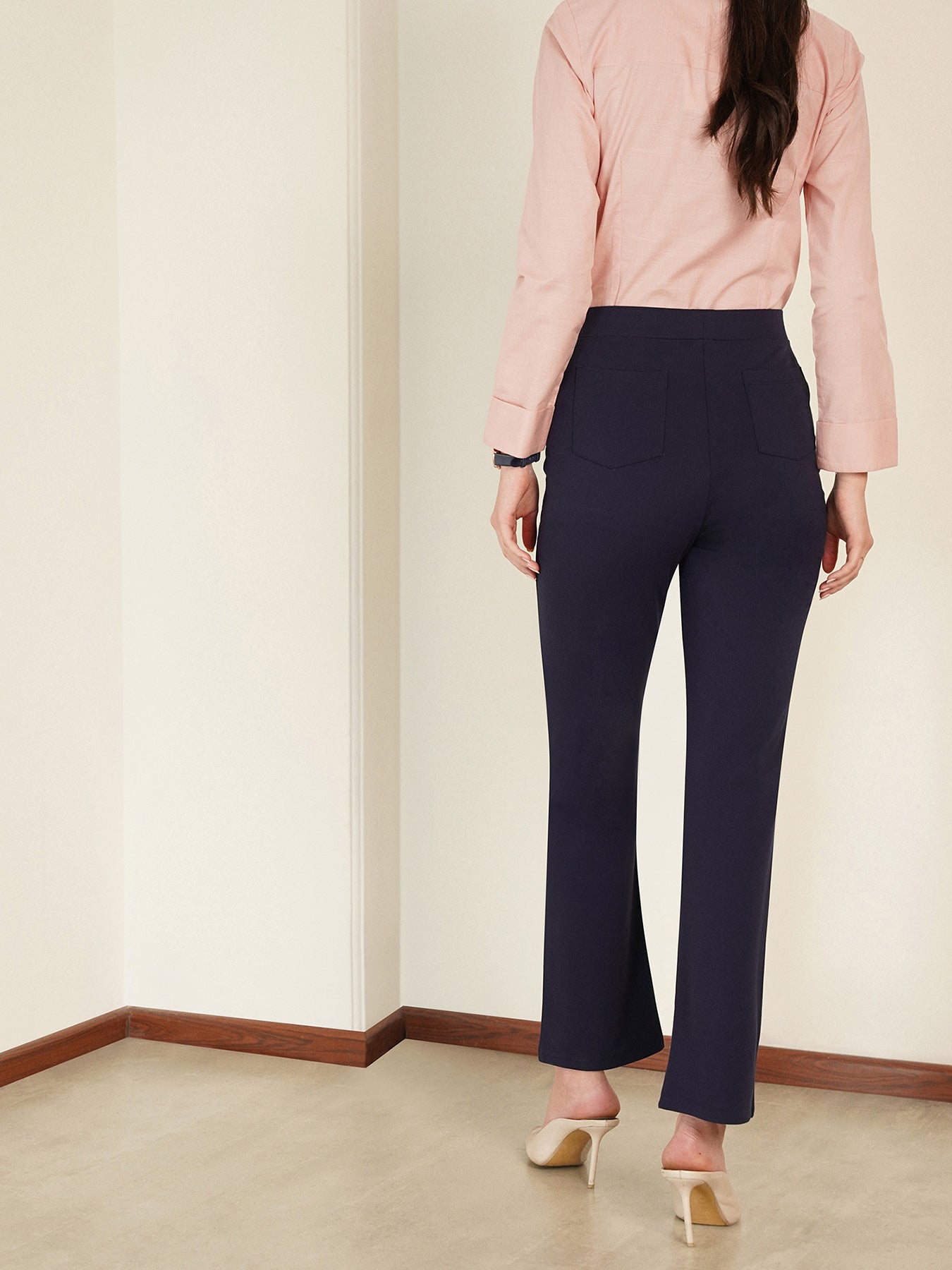 LivIn Bootcut Pants - Navy