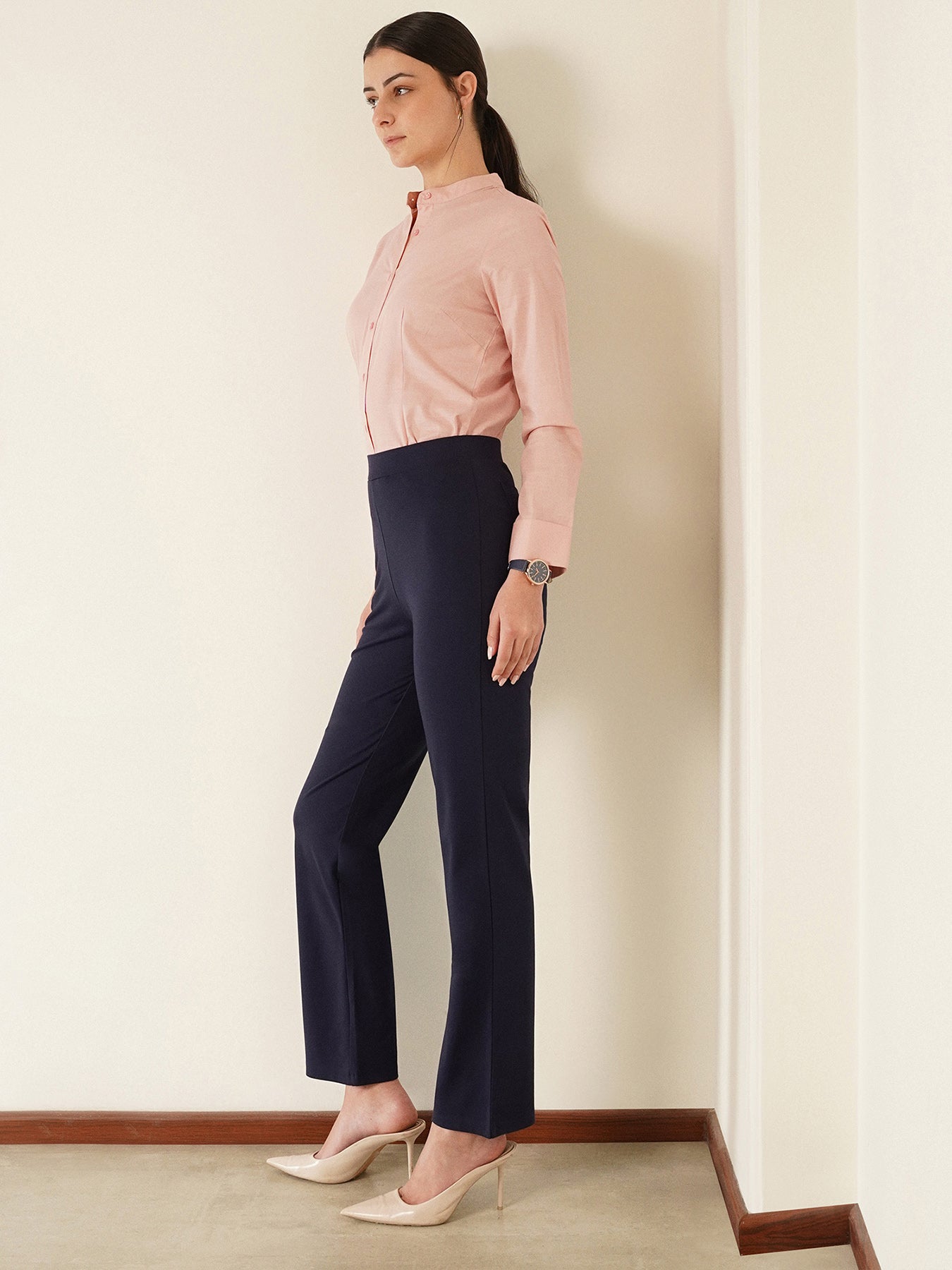LivIn Bootcut Pants - Navy