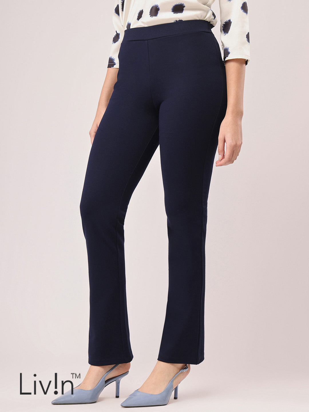 LivIn Bootcut Pants - Navy
