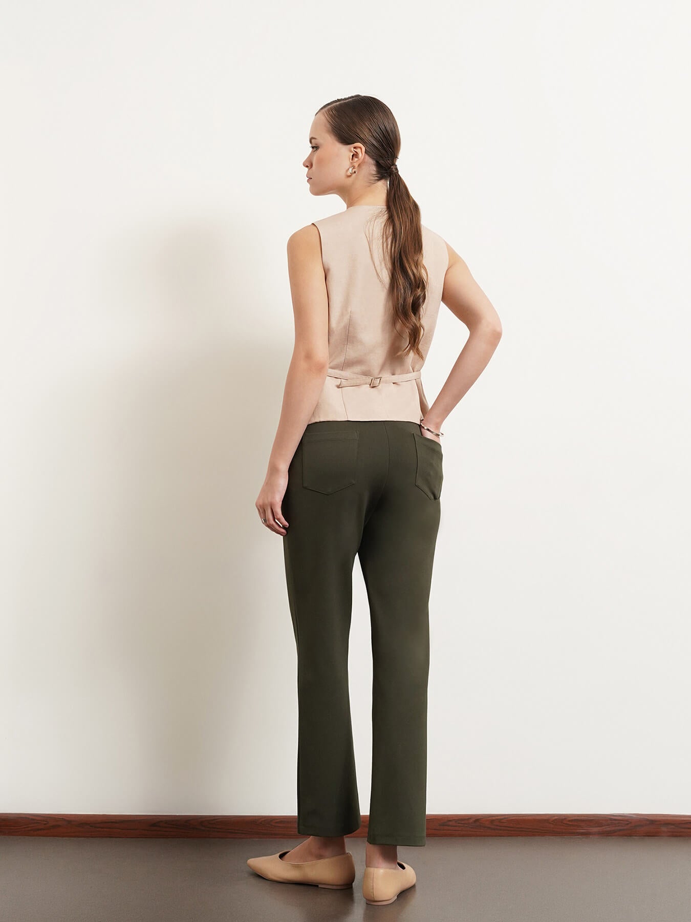 LivIn Bootcut Pants - Olive