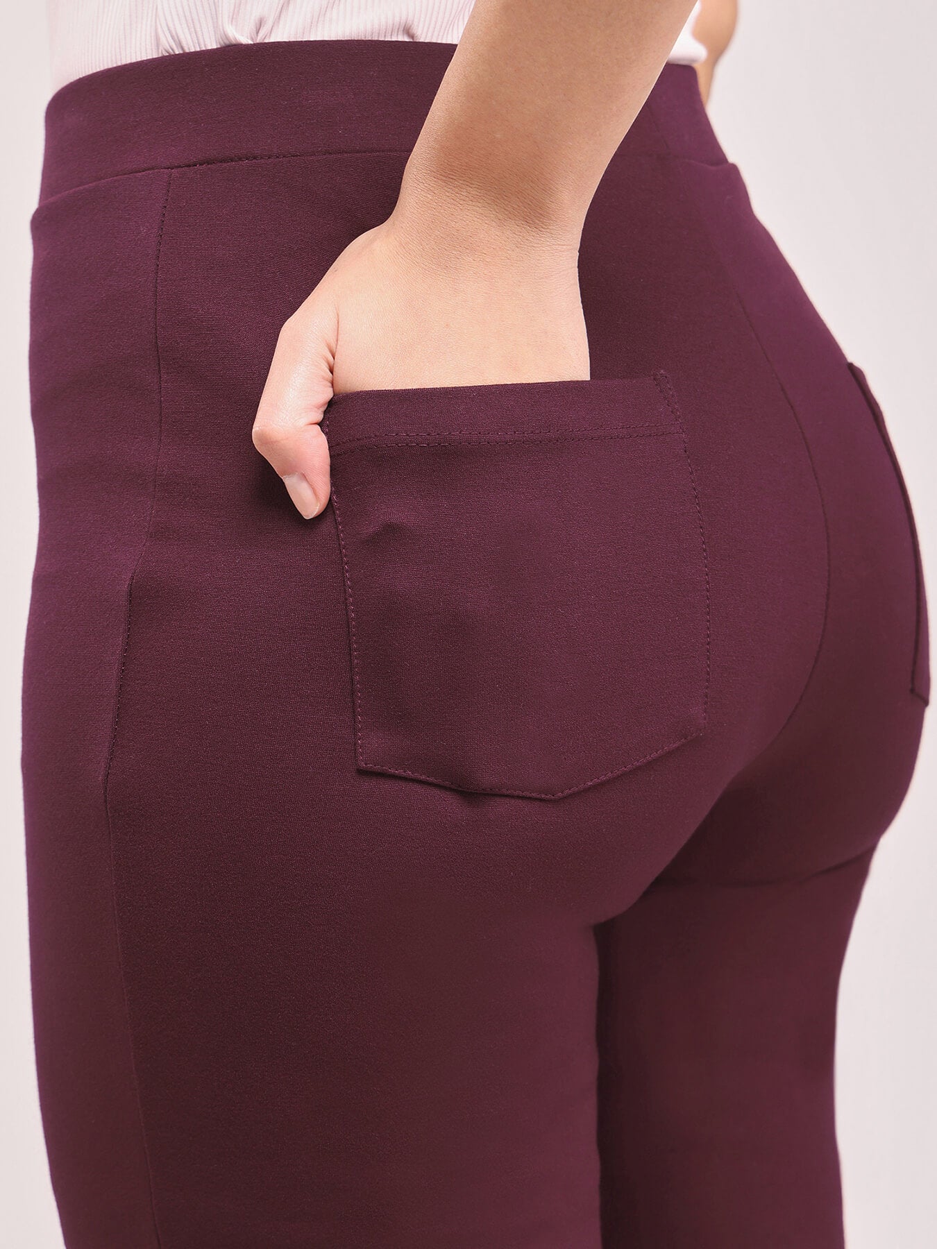 LivIn Bootcut Pants - Wine