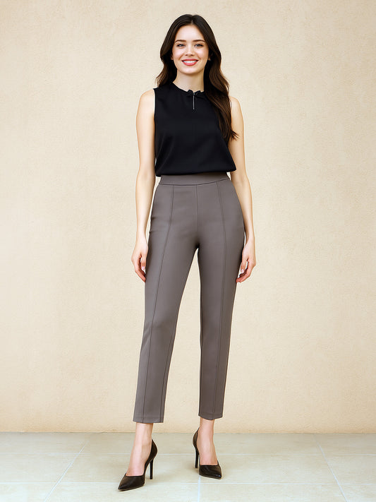 LivIn Straight Fit Pants - Brown